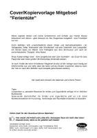 Vorschau - Mal- und Bastelvorlagen - Cover/Kopiervorlage für ein Mitgebsel "Ferientüte" - Seite 2