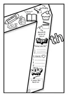 Vorschau - Arbeitsblätter - All about me Year 7 Klasse 7 Steckbrief Back to School Englisch - Seite 2