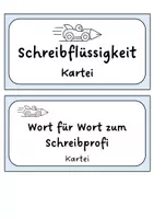 Vorschau - Aufgabenkarten - Förderung der Schreibflüssigkeit. Kartei - Seite 2