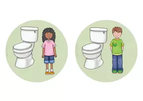 Vorschau - Mal- und Bastelvorlagen - Toilettenampel - Klassenraum - Seite 3