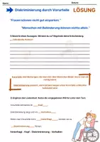 Vorschau - Arbeitsblätter - Behinderung und Diskriminierung - Arbeitsblatt Ethik - Seite 2