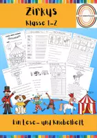 Vorschau - Arbeitsblätter - Zirkusheft Lesen und Knobeln - Deckblatt