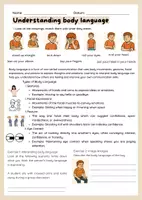 Vorschau - Arbeitsblätter - Understanding body language (grade 7) - Seite 1