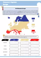 Vorschau - Arbeitsblätter - Klimazonen & Vegetationszonen in Europa (Arbeitsblätter & Präsentation) - Seite 1