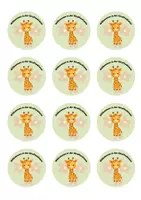 Vorschau - Bildkarten - Willkommensgruss Giraffe Giraffenklasse Buttons - Seite 2