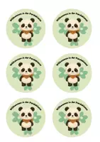 Vorschau - Bildkarten - Panda Willkommensgruss Pandaklasse Einschulung 1. Klasse Willkommen - Seite 1