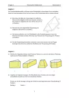 Vorschau - Klassenarbeiten - Klassenarbeit 8 - Prismen und Zylinder (2 Gr., docx, Aufgabenpool) - Deckblatt