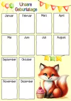 Vorschau - Poster - Fuchsklasse Geburtstagskalender - Seite 2