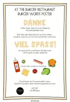 Vorschau - Arbeitsblätter - At the burger restaurant - burger words poster - Seite 3