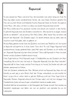 Vorschau - Arbeitsblätter - Rapunzel: Lesetext, Mitmachgeschichte & Theaterstück - Seite 2