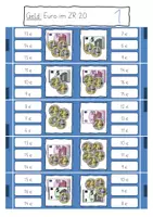 Vorschau - Stationenlernen - Klammerkarten EURO & CENT ZR 20 - Seite 2