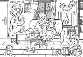 Vorschau - Arbeitsblätter - Wimmelbild - Wörter mit -nk - mit vielen Aufgaben - Seite 3