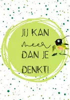 Voorbeeld - Poster quotes positiviteit thema geluksvogels - Pagina 1
