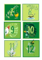 Voorbeeld - Dagen - maanden - jaar kalender thema geluksvogels - Pagina 1