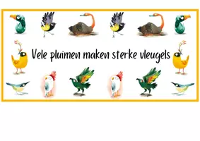 Voorbeeld - Banner deur thema geluksvogels - Pagina 1