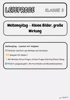 Vorschau - Arbeitsblätter - Weltemojitag – Lesetext mit Verständnisfragen (Klasse 2); Probevorbereitung&Lesen im Sommer - Deckblatt