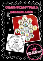 Vorschau - Mal- und Bastelvorlagen - Bienenklasse - Ein Gemeinschaftsbild - Deckblatt