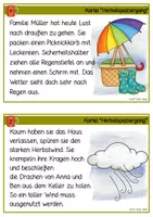 Vorschau - Stationenlernen - Herbstspaziergang - Lese- & Abschreibkartei Druckschrift - Seite 2