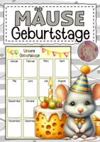 Vorschau - Poster - Mausklasse Geburtstagskalender - Deckblatt