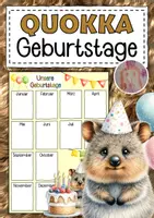 Vorschau - Poster - Quokkaklasse Geburtstagskalender - Deckblatt