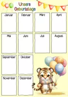 Vorschau - Poster - Tigerklasse Geburtstagskalender - Seite 2