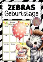 Vorschau - Poster - Zebraklasse Geburtstagskalender - Deckblatt