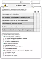 Vorschau - Arbeitsblätter - Gehörbildung Arbeitsblätter mit Fragen + Lösungen Musik Leseverstehen und Wortschatz - Seite 2