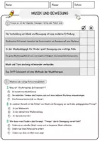 Vorschau - Arbeitsblätter - Musik und Bewegung Arbeitsblätter mit Fragen + Lösungen Musik Leseverstehen und Wortschatz - Seite 2