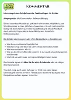 Vorschau - Arbeitsblätter - Lehrerzeugnis und Feedback zum Schuljahresende - Seite 1