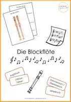 Vorschau - Arbeitsblätter - Die Blockflöte - Deckblatt