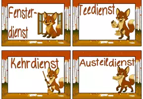 Vorschau - Bildkarten - Klassendienste Fuchsklasse #Klassentier - Seite 2