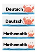 Vorschau - Bildkarten - Krabbenklasse Tagestransparenz Stundenplan Krabben - Seite 1