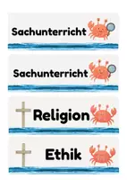 Vorschau - Bildkarten - Krabbenklasse Tagestransparenz Stundenplan Krabben - Seite 3