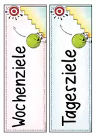Vorschau - Poster - Unser Wochenziel / Tagesziel Paket - 38 Ziele Zielsetzung - Seite 1