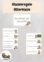 Vorschau - Anderer Materialtyp - Klassenregeln für deine Otterklasse - Deckblatt