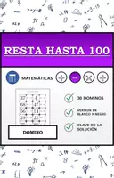 Vista previa - Hojas de trabajo - Domino | Resta hasta 100 | Actividad Matemática - Portada