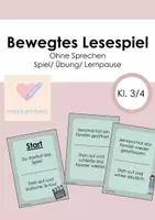 Vorschau - Spiele - bewegtes Lesespiel - ohne Sprechen - Deckblatt