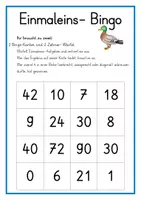 Vorschau - Fördermaterial/Inklusion - Einmaleins Bingo - Seite 2