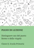 anteprima - Piani di lezione - Distinguere uso del punto fermo e della virgola - Pagina di copertina