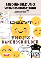Vorschau - Mal- und Bastelvorlagen - Emojis Namensschilder für die Klasse - Deckblatt