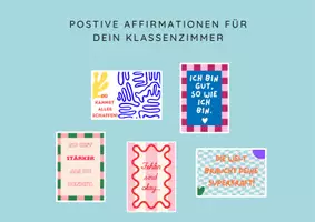 Vorschau - Poster - Poster: Positive Affirmationen im Dopamin Dekor - Seite 1