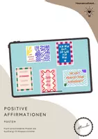 Vorschau - Poster - Poster: Positive Affirmationen im Dopamin Dekor - Deckblatt