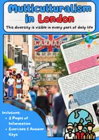 Vorschau - Arbeitsblätter - Multikulturalismus in London – Vielfalt, Kultur, Identität - Deckblatt