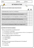 Vorschau - Arbeitsblätter - Betriebssysteme Arbeitsblätter mit Fragen + Lösungen Informatik Lesetext - Seite 2