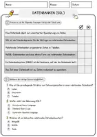 Vorschau - Arbeitsblätter - Datenbanken (SQL) Arbeitsblätter mit Fragen + Lösungen Informatik Lesetext - Seite 2