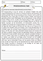 Vorschau - Arbeitsblätter - Prozessverwaltung Arbeitsblätter mit Fragen + Lösungen Informatik Leseverstehen und Wortschatz - Seite 1