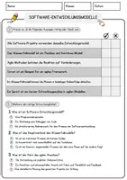 Vorschau - Arbeitsblätter - Software-Entwicklungsmodelle Arbeitsblätter mit Fragen + Lösungen Informatik Leseverstehen und Wortschatz - Seite 2