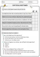 Vorschau - Arbeitsblätter - Sortieralgorithmen Arbeitsblätter mit Fragen + Lösungen Informatik Leseverstehen und Wortschatz - Seite 2