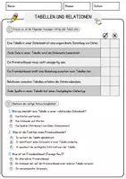 Vorschau - Arbeitsblätter - Tabellen und Relationen Arbeitsblätter mit Fragen + Lösungen Informatik Leseverstehen und Wortschatz - Seite 2