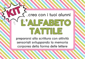 anteprima - Esercizi - KIT CREA CON I TUOI ALUNNI L'ALFABETO TATTILE formato A5 - Pagina di copertina